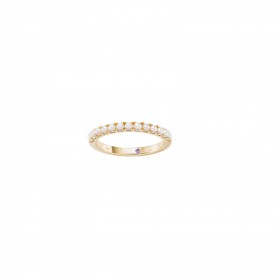 Anel de Prata Dourada Unike Mia Rose Pearls Gold - UK.AN.1204.0377